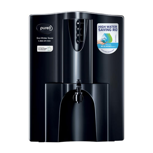 AquaPure Elite RO+UV+UF+Mineral | 7-Stage Purification | 10L Storage | Saves Up to 60% Water | Ideal for Borewell, Tanker & Municipal Supply | Table Top & Wall Mount | Black