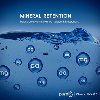 Pureit Classic G2 UV+ Water Purifier | For Municipal/Tap Water Only | White